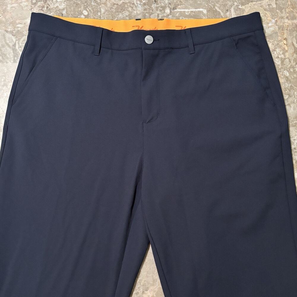 Macade Pants Mens 38x32 (fits 38x29) Blue Woven Chino Performance Golf